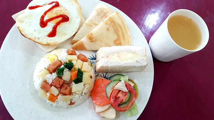 Philinter 早餐, 午餐, 晚餐