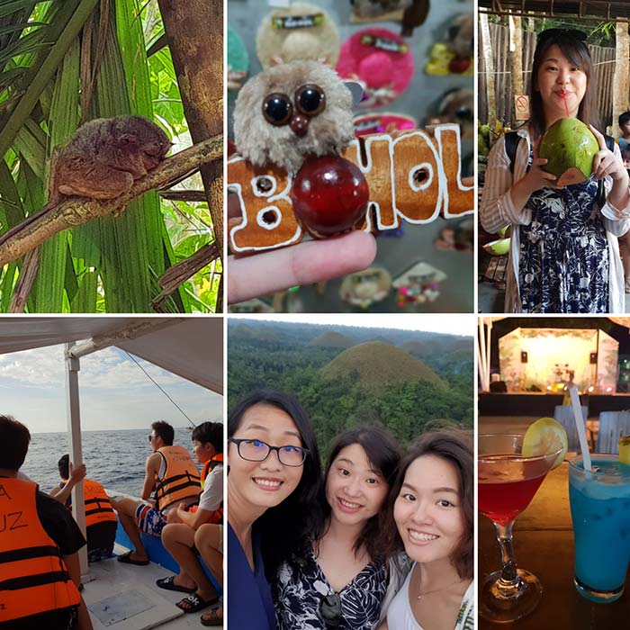 Bohol island , 薄荷島旅遊, 巧克力山, 眼鏡猴, 跳島