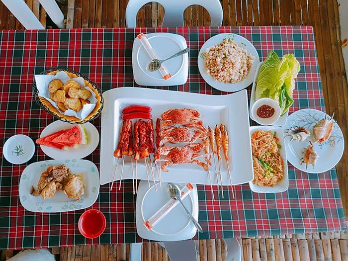 KKday的跳島午餐, 海鮮午餐, 螃蟹, 炸雞, BBQ, 烤肉