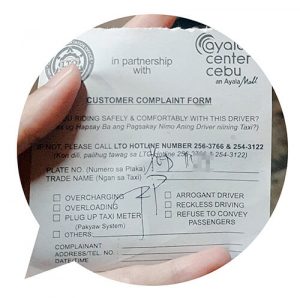 Ayala計程車資訊, Ayala center Cebu