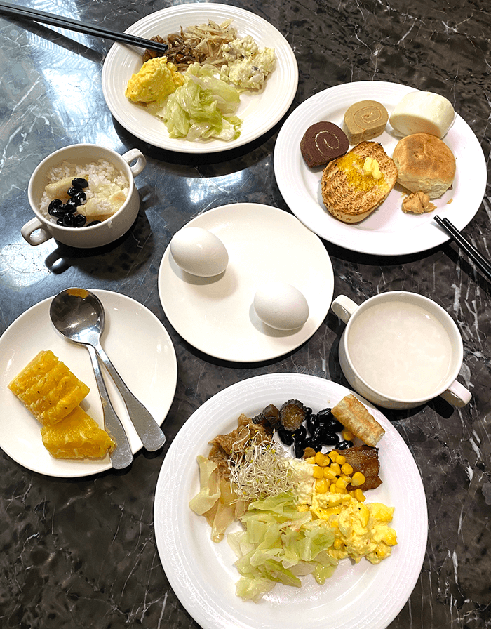 山樂溫泉會館, 早餐