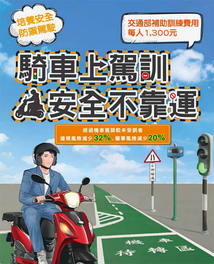 機車駕訓班,補助計畫開跑 機車駕訓班,補助計畫開跑