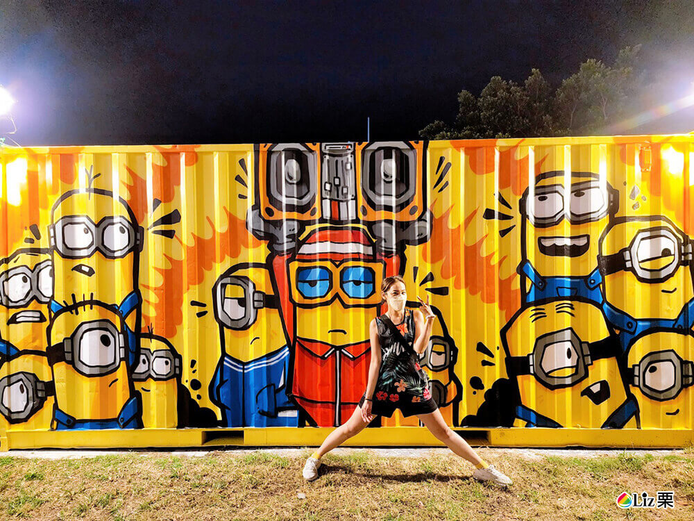 台北夜晚不無聊【大稻埕碼頭貨櫃市集】越夜越美麗,慢步在浪漫異國氛圍的彩色貨櫃市集中