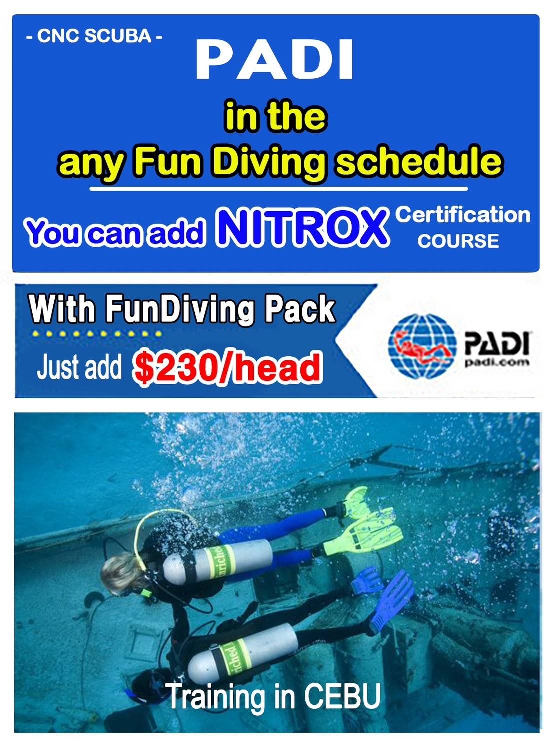 timeline padi fun